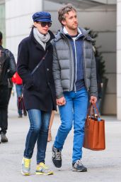 Anne Hathaway With Her Husband - Out in NYC, April 2015