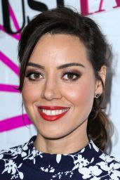 Aubrey Plaza - JustFab Ready-To-Wear Launch Party in West Hollywood