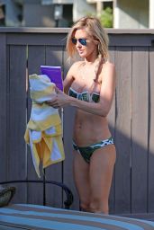 Audrina Patridge in a Bikini - Poolside in Los Angeles, April 2015