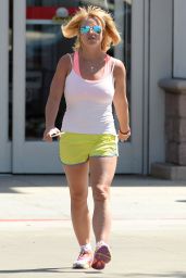 Britney Spears in Shorts - Out in Los Angeles, April 2015