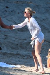 Charlize Theron - On the Beach in Malibu - April 2015