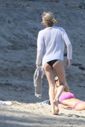 Charlize Theron - On the Beach in Malibu - April 2015