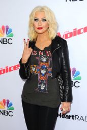Christina Aguilera - Arrives for NBC