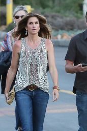 Cindy Crawford - Arriving at the Gregg Allman Concert at the Canyon Club in Agoura Hills