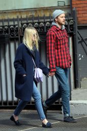 Dakota Fanning Casual Style - Out in NYC, April 2015