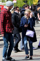Dakota Fanning Casual Style - Out in NYC, April 2015