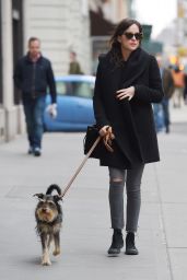 Dakota Johnson Walks Her Dog in New York City, March 2015