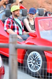 Emma Stone at Disneyland in Anaheim, April 2015