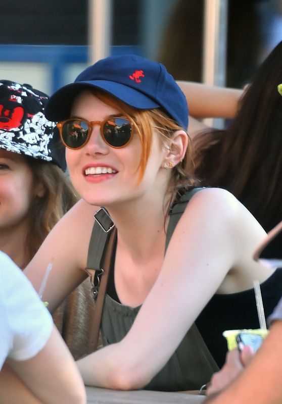 Emma Stone at Disneyland in Anaheim, April 2015