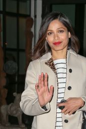 Freida Pinto Casual Style - Out in NYC, April 2015