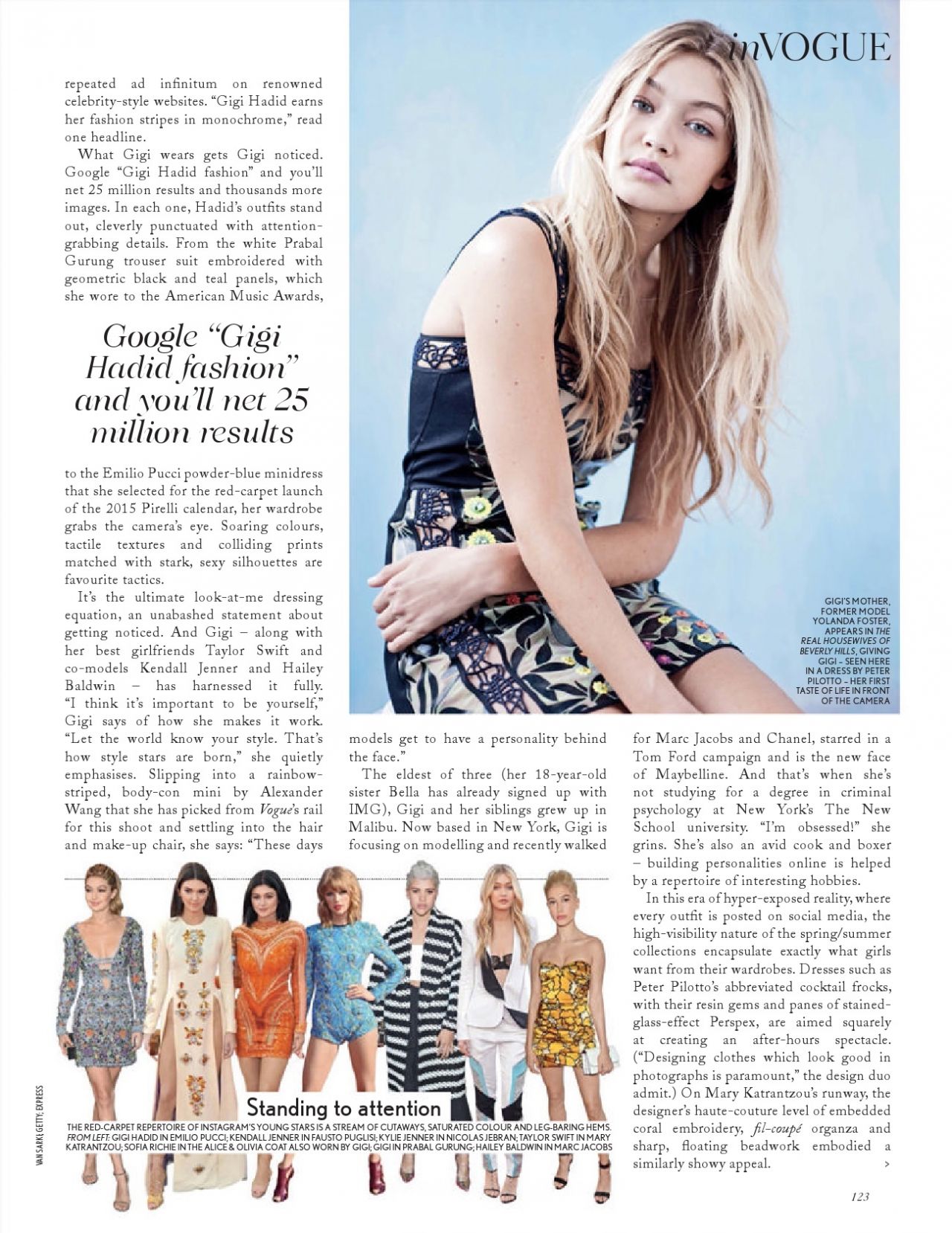 Gigi Hadid Vogue Magazine UK May 2015 Issue CelebMafia