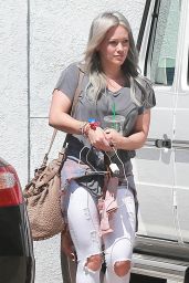 Hilary Duff - Arriving at a Studio in Hollywood, April 2015
