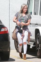 Hilary Duff - Arriving at a Studio in Hollywood, April 2015