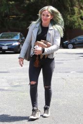 Hilary Duff Booty in Jeans - at a Dance Studio in Los Angeles, April 2015