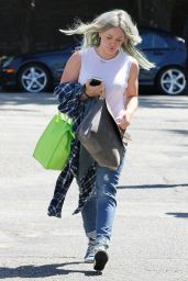 Hilary Duff - Headed to a Dance Studio in Los Angeles, April 2015