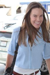 Hilary Swank - at LAX Airport, April 2015
