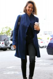 Jessica Alba - Going to Her Company in Santa Monica, April 2015