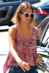 Jessica Alba Street Style - at a Gas Station in Beverly Hills, April 2015