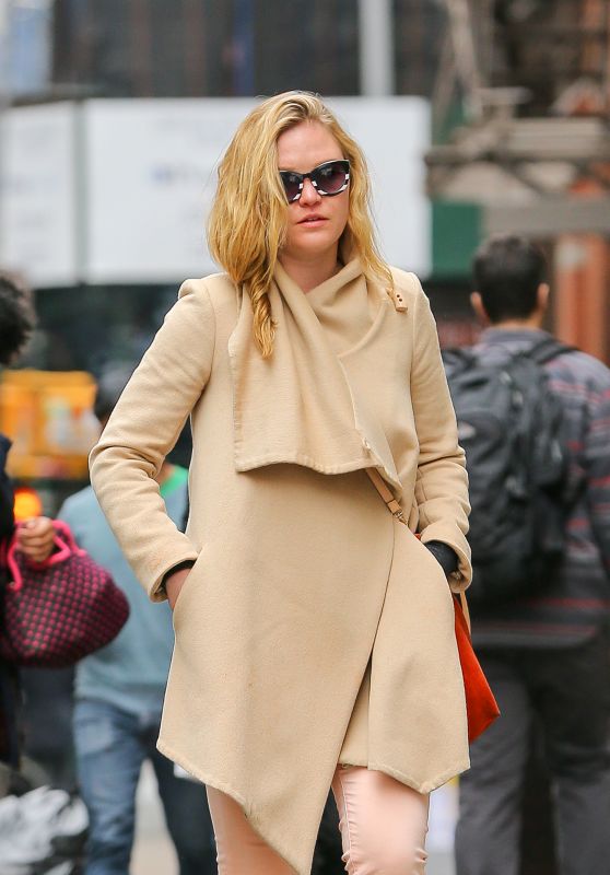 Julia Stiles Casual Style - Out in New York City, April 2015
