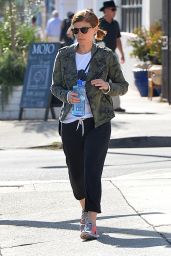 Kate Mara Street Style - Leaving a Gym in Los Angeles, April 2015