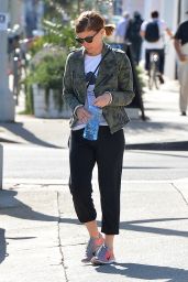 Kate Mara Street Style - Leaving a Gym in Los Angeles, April 2015