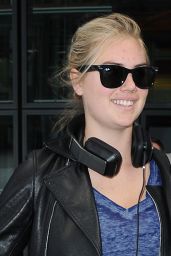Kate Upton at Heathrow Airport after Landing From Vancover, April 2015