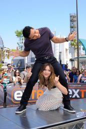 Katharine McPhee - On the Set of Extra in Universal City, April 2015