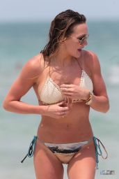 Katie Cassidy Hot in a Bikini - Beach in Miami Part II, April 2015