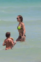 Katie Cassidy in a Bikini at a Beach in Miami - April 2015