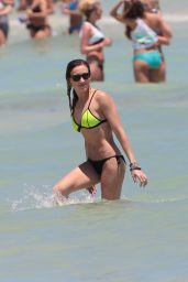 Katie Cassidy in a Bikini at a Beach in Miami - April 2015