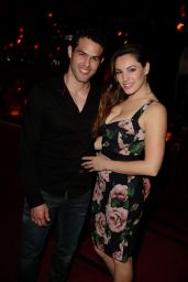 Kelly Brook Night Out Style - at the Crazy Horse in Paris, April 2015
