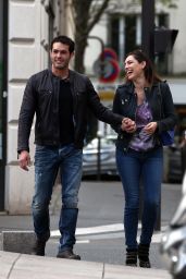Kelly Brook With French Beau Jeremy Parisis - Out in Paris, April 2015