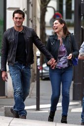Kelly Brook With French Beau Jeremy Parisis - Out in Paris, April 2015