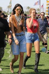 Kendall Jenner and Hailey Baldwin - 2015 Coachella Valley Music and Arts Festival in Indio