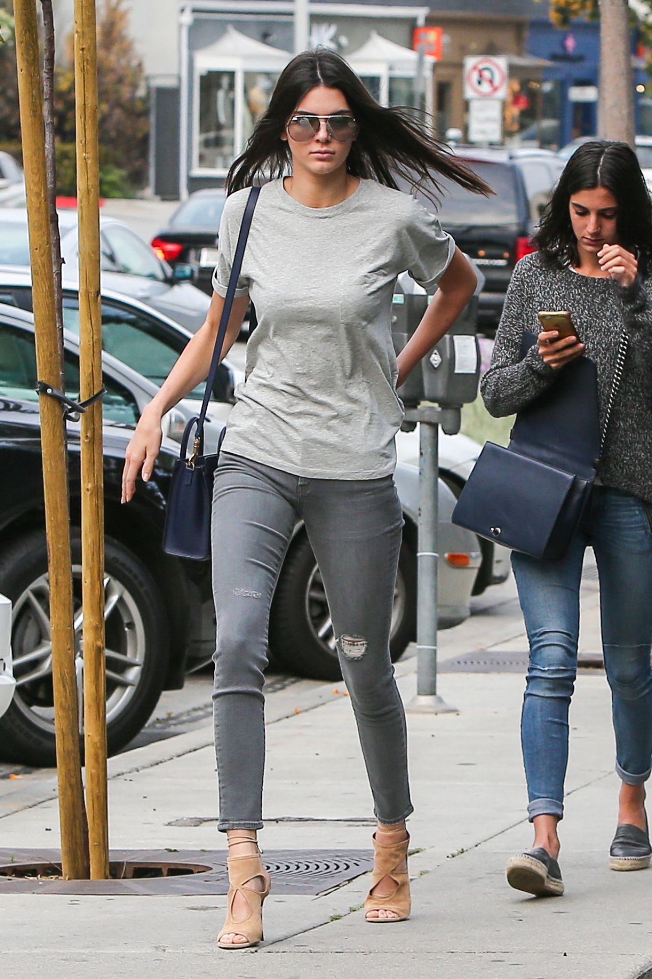 Kendall Jenner in Tight Jeans - Out in Los Angeles, April 2015