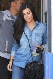 Kourtney Kardashian in Jeans - Out in LA, April 2015