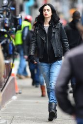 Krysten Ritter On the Set of A.K.A. Jessica Jones in NYC, April 2015