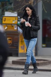 Krysten Ritter On the Set of A.K.A. Jessica Jones in NYC, April 2015