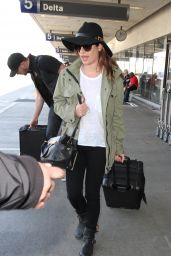 Lea Michele at LAX Airport, April 2015