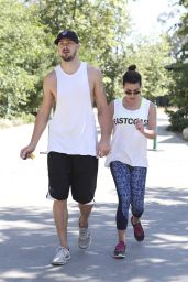 Lea Michele - Hiking in Beverly Hills, April 2015