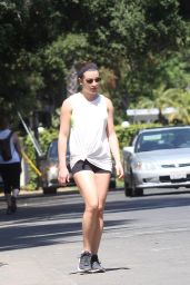 Lea Michele - Hiking in Los Angeles, April 2015
