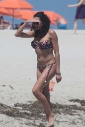Lilly Becker in a Bikini on the Beach in Miami, April 2015