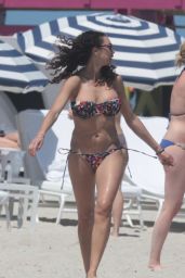 Lilly Becker in a Bikini on the Beach in Miami, April 2015