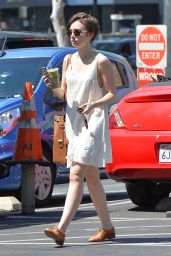 Lily Collins Casual Style - Out in West Hollywood, April 2015