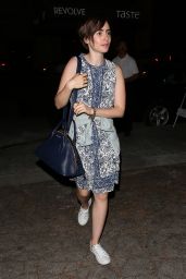 Lily Collins Leaving 