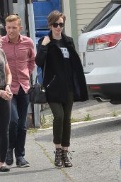 Lily Collins - Out With Her Mom in Los Angeles, April 2015