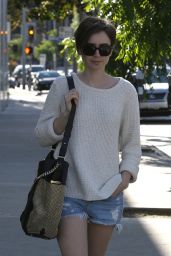 Lily Collins - Shopping in West Hollywood, April 2015