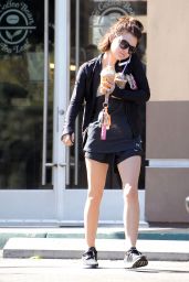 Lucy Hale at the Coffee Bean in Studio City, April 2015
