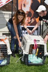 Maria Menounos - Beagle Freedom Project in Valley Village, April 2015