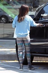 Megan Fox in Leggings - Leaving the Benjamin Salon in West Hollywood, April 2015